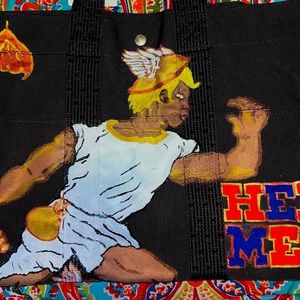 Astonishing Customized Hermes x Hermés Toile Herline MM 💙🧡